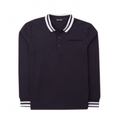 Polo Longsleeve Blauw Antony Morato Polo Longsleeve Blauw Antony Morato